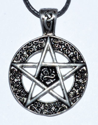 1 1/2" Pentagram amulet - Click Image to Close