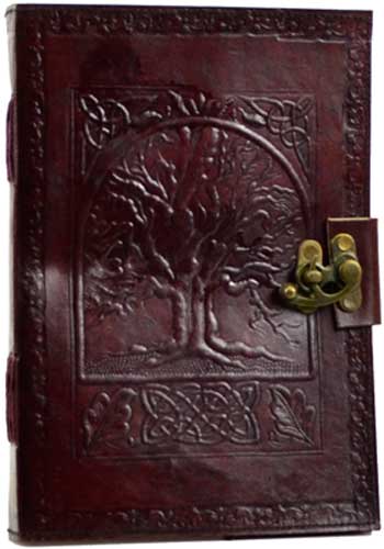 Tree of Life leather w/ latch - Click Image to Close