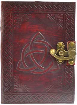 Triquetra leather w/ latch - Click Image to Close