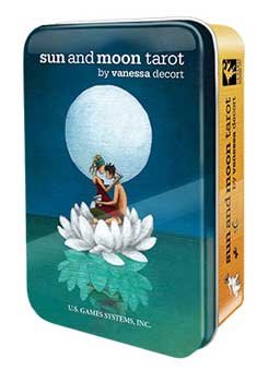Sun and Moon tarot deck in a tin by Vanessa Decort - Click Image to Close
