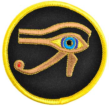 Eye of Horus sew-on patch 3" - Click Image to Close