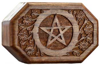 Octagonal Pentagram box - Click Image to Close
