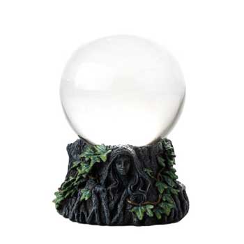 100mm Maiden, Mother Crone with Clear crystal ball - Click Image to Close
