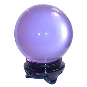 75 mm Lavender crystal ball - Click Image to Close