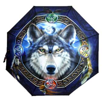 Celtic Wolf umbrella - Click Image to Close