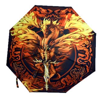 Flame Blade Dragon umbrella - Click Image to Close