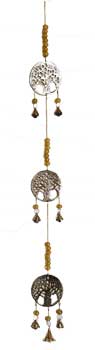 29" 3 Tree of Life brass chime - Click Image to Close
