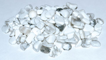 1 lb Howlite, White tumbled chips 6-8mm - Click Image to Close