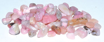 1 lb Opal, Pink tumbled chips 7-9mm - Click Image to Close