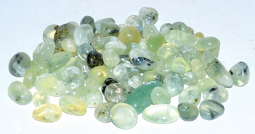 1 lb Prehnite, Green tumbled chips 6-8mm - Click Image to Close