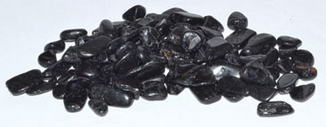 1 lb Tourmaline, Black tumbled chips 6-8mm - Click Image to Close