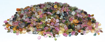 1 lb Tourmaline, Rainbow tumbled chips 2-4mm - Click Image to Close