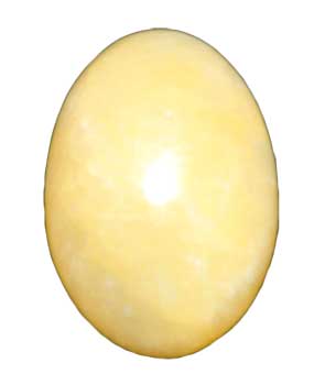 2" Calcite, Yellow egg - Click Image to Close