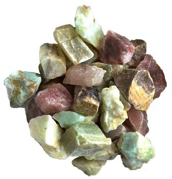 1 lb Mixed Calcite untumbled stones - Click Image to Close