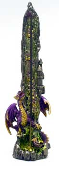10" Dragon incense holder - Click Image to Close
