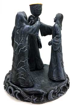 7" Maiden Mother Crone cone holder - Click Image to Close