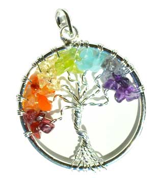 7 Chakra Tree of Life pendant - Click Image to Close