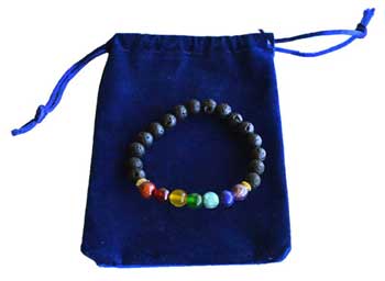7 Chakra bracelet with bag - Click Image to Close