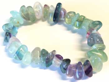 Fluorite gemstone bracelet stretch - Click Image to Close