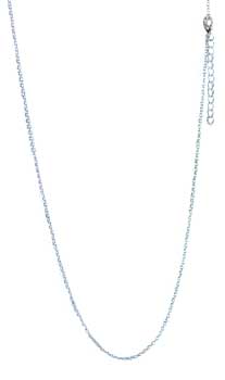 20" Silver Plated Brass Chain - Click Image to Close