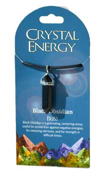 Bliss (black obsidian) double terminated - Click Image to Close