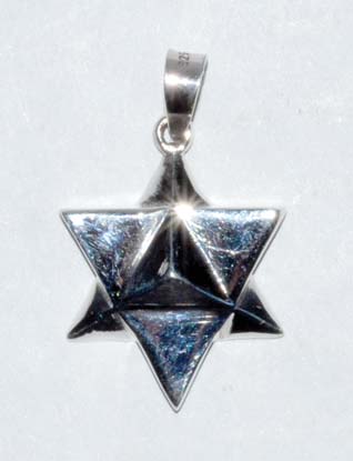 3/4" Star Tetrahedron sterling - Click Image to Close