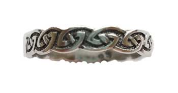 Celtic Knot ring size 7 sterling - Click Image to Close