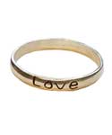 Love Band ring size 9 sterling - Click Image to Close