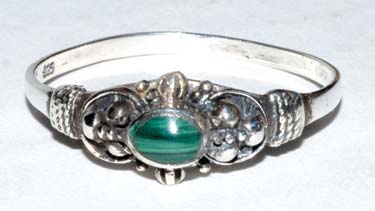 Malachite (syn) size 9 sterling - Click Image to Close
