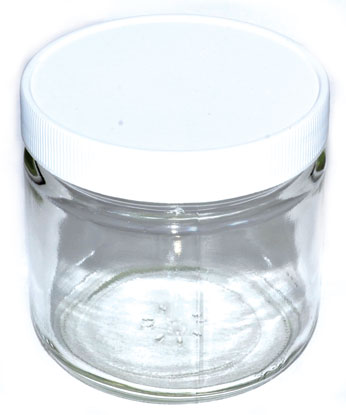 12oz Clear Glass Jar (c) - Click Image to Close