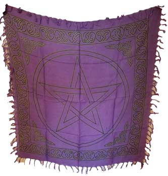 Large Pentagram altar cloth - Click Image to Close