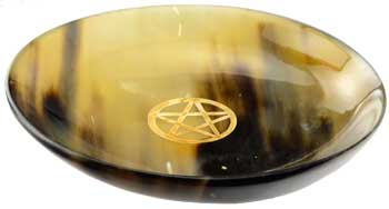 6" Pentagram ritual bowl - Click Image to Close