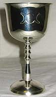 Triple Goddess chalice 5 1/2" - Click Image to Close