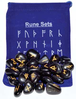 Black Agate rune set - Click Image to Close