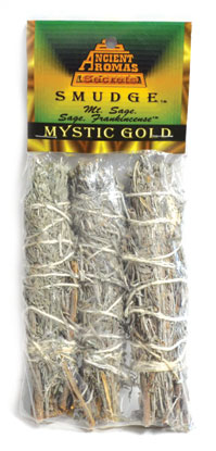 Mystic Gold smudge 3pk 4" - Click Image to Close