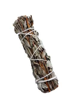 4" White Sage & Lavender smudge stick - Click Image to Close