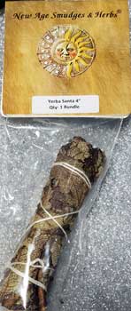 Yerba Santa Sage Smudge stick 3" - Click Image to Close