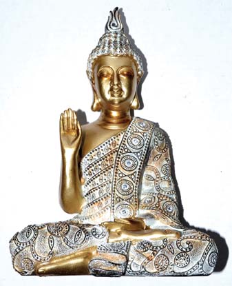 9 1/2" Buddha rhinestone sash - Click Image to Close