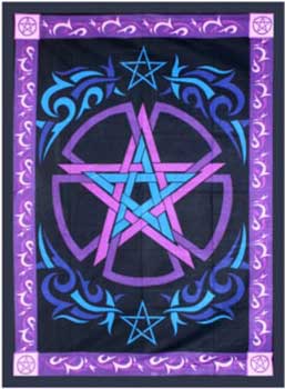 58" x 82" Celtic Pentagram tapestry - Click Image to Close