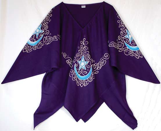 Celtic Moon Large Top purple - Click Image to Close